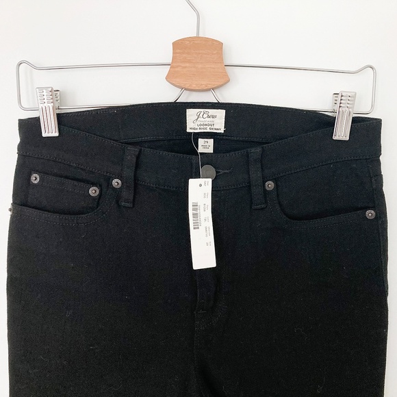 NWT J Crew Look Out High Rise Black Skinny Jean - 29 - Picture 2 of 3
